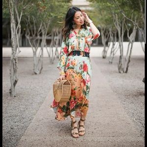 Farm rio for anthropologie marilla maxi dress